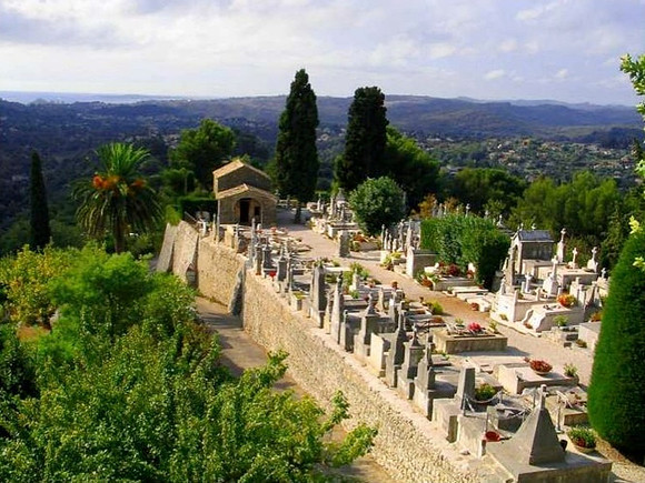 cemetery in St Paul, Provence - Marc Chagal is here
