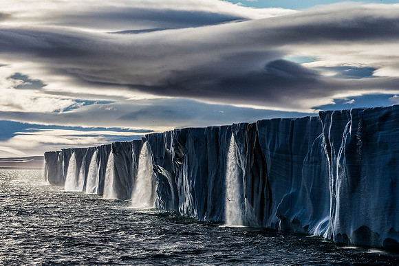 Northern ice shelf near Norway ... evidence of global warming