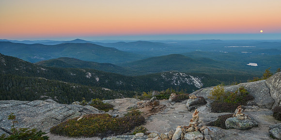 Sunset/Moonrise on Mount Chocorua