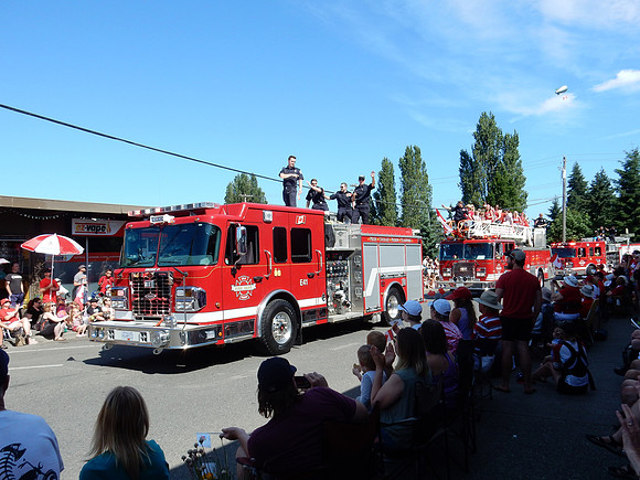 The Fire Dept was well represented by all departments from around mid island