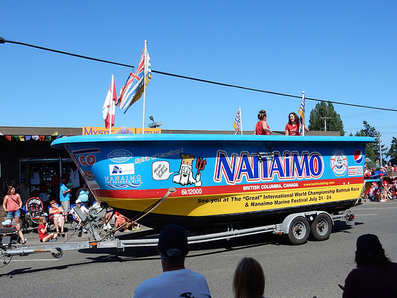Nanaimo is famous for its "bath-tub race" from Vancouver to Nanaimo harbour.