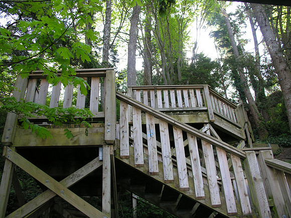 Part of the "Thousand Steps" stairway