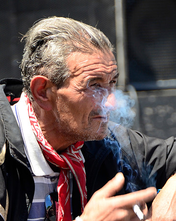 Old retiree - San Telmo Market, Buenos Aires Argentina.