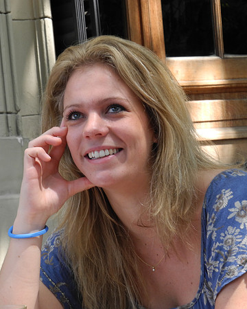 Pretty German tourist @ coffee shop - Palermo, Buenos Aires