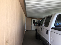 Car parking & future "Arizona room".