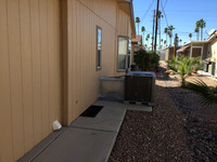 Back yard (and air conditioner)