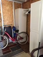 Storage shed and laundry