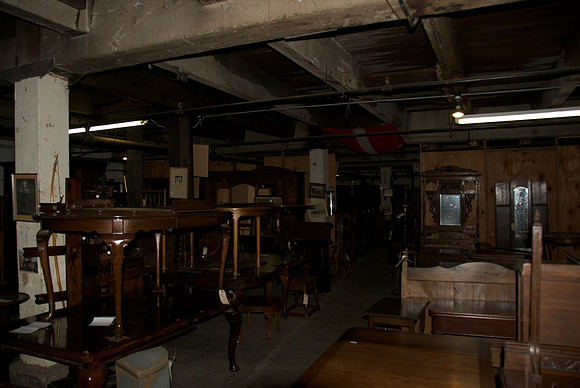 An antique store in the downtown area.