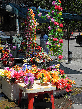 Flower vendor in Buenos Aires