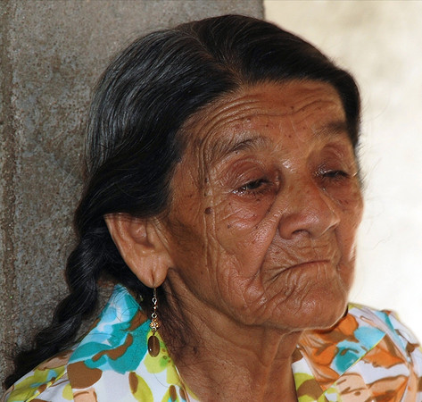 A local Indio lady from the Mexican rainforest area near Huatulco Mexico