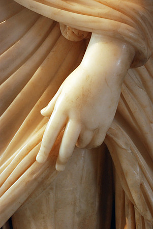 Marble hand - Museum of Archeology, Istanbul, Turkey