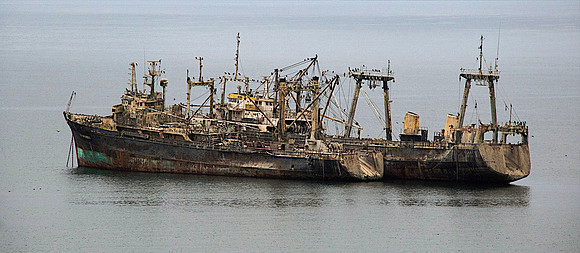Tuna boat derelicts - Manta, Ecuador